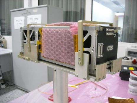 Nano Satellite Inklajn-1 in the Integration Room